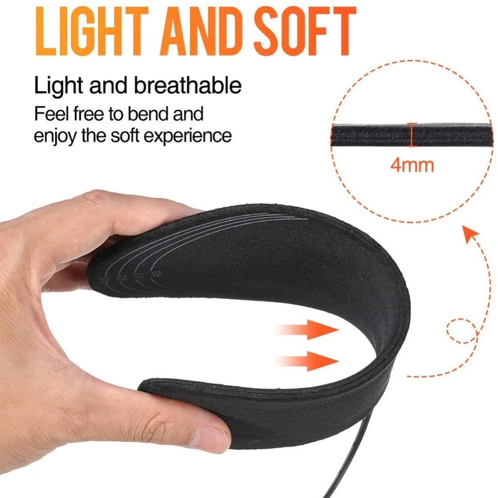 USB Heated Shoe Insoles Feet Warm Sock Pad Mat Electrically Heating Insoles Washable Warm Thermal Insoles Unisex WJ014 Insoles