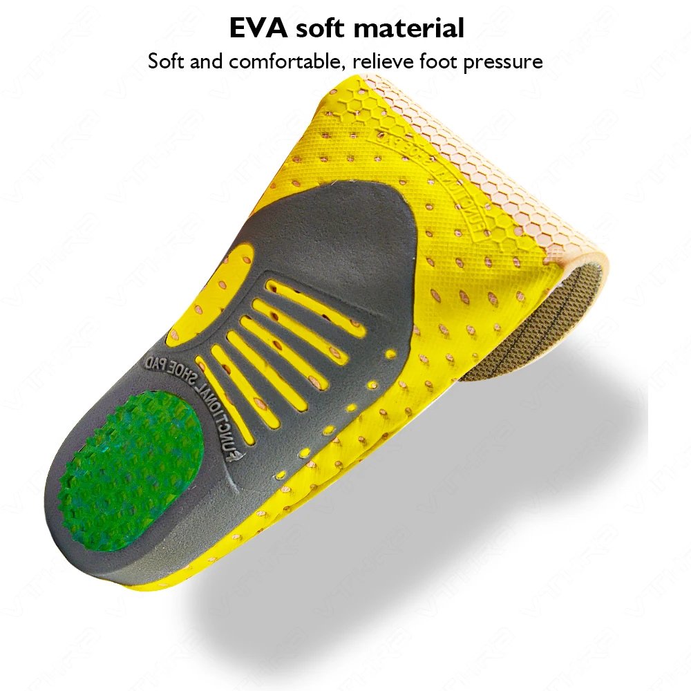 Krolik Orthotic Gel Insoles For Sneaker Orthopedic Flat Foot Cushion Insert Arch Support Pad Foot Pain-relieving Man Women