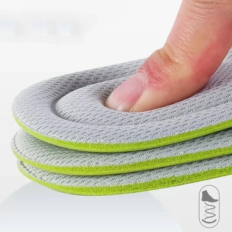 2/12pcs Memory Foam Nano Insoles Unisex Soft Sweat-Absorbing Shoe Sole Insert Paddings Women Men Orthopedic Sports Cushion