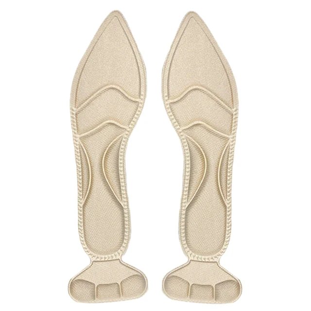 7D Soft Memory Foam Insole Pad Inserts Heel Post Back Breathable Anti-slip for Women High Heel Shoe Shoe Arch Support Insoles