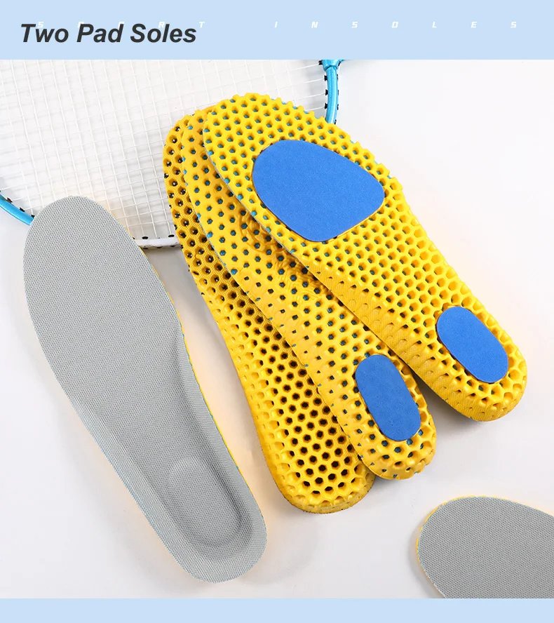 Orthopedic Memory Foam Sport Support Insert Feet Care Insoles for Shoes Men Women Orthotic Breathable Running Cushion Men Women