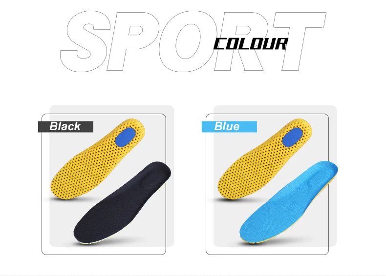 Orthopedic Memory Foam Sport Support Insert Feet Care Insoles for Shoes Men Women Orthotic Breathable Running Cushion Men Women