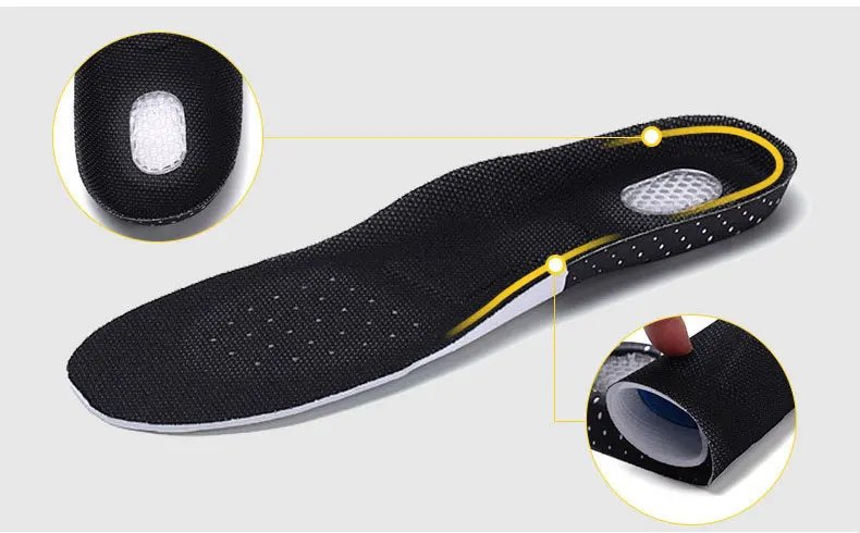 Combined sports eva insoles high elasticity breathable sweat anti-odor shock absorption basketball men boots sports insoles