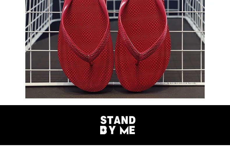 Solid Color Non-slip Leisure Couple Slippers Women Summer Beach Slippers Outdoor Women Flip Flops Breathable Beach sandals women