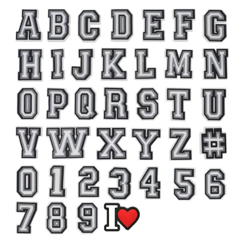 Letter Shoe Charms Decorations for Crocs 1pcs Alphabet Pins Boys Girls Kids Jeans Women Charm Xmas Gifts Favors Shoe Accessories