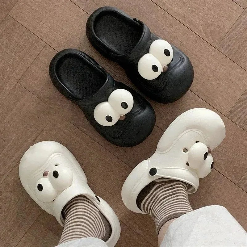 2pcs Hot Cute Young Girl Shoe Charms Accessories Cartoons Funny Anime Accessories Funny Big Eye Diy Decoration Shoe Buckle