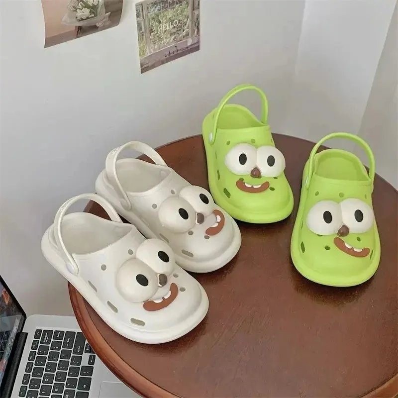 2pcs Hot Cute Young Girl Shoe Charms Accessories Cartoons Funny Anime Accessories Funny Big Eye Diy Decoration Shoe Buckle