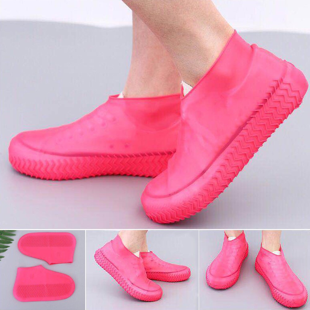 Anti-Slip Silicone Shoe Covers Reusable Non-Slip Waterproof Wear-Resistant Rain Shoe Covers Protector Boot For Outdoor Rainy Day