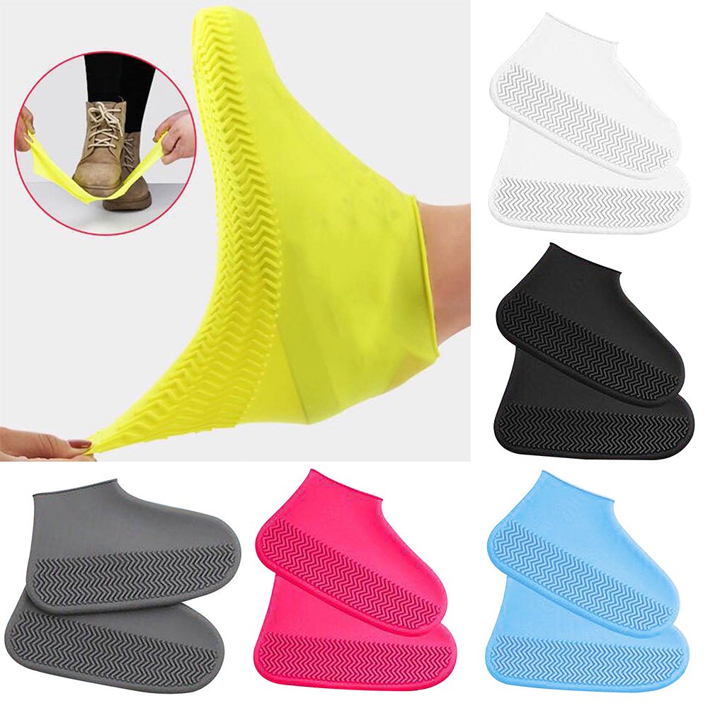 Anti-Slip Silicone Shoe Covers Reusable Non-Slip Waterproof Wear-Resistant Rain Shoe Covers Protector Boot For Outdoor Rainy Day