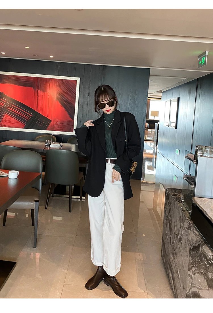 Purchase limit 1 piece Elegant Solid Basic Knitted Tops Women Turtlneck Sweater Long Sleeve Casual Slim Pullover Korean Fashion Simple Chic Clothes