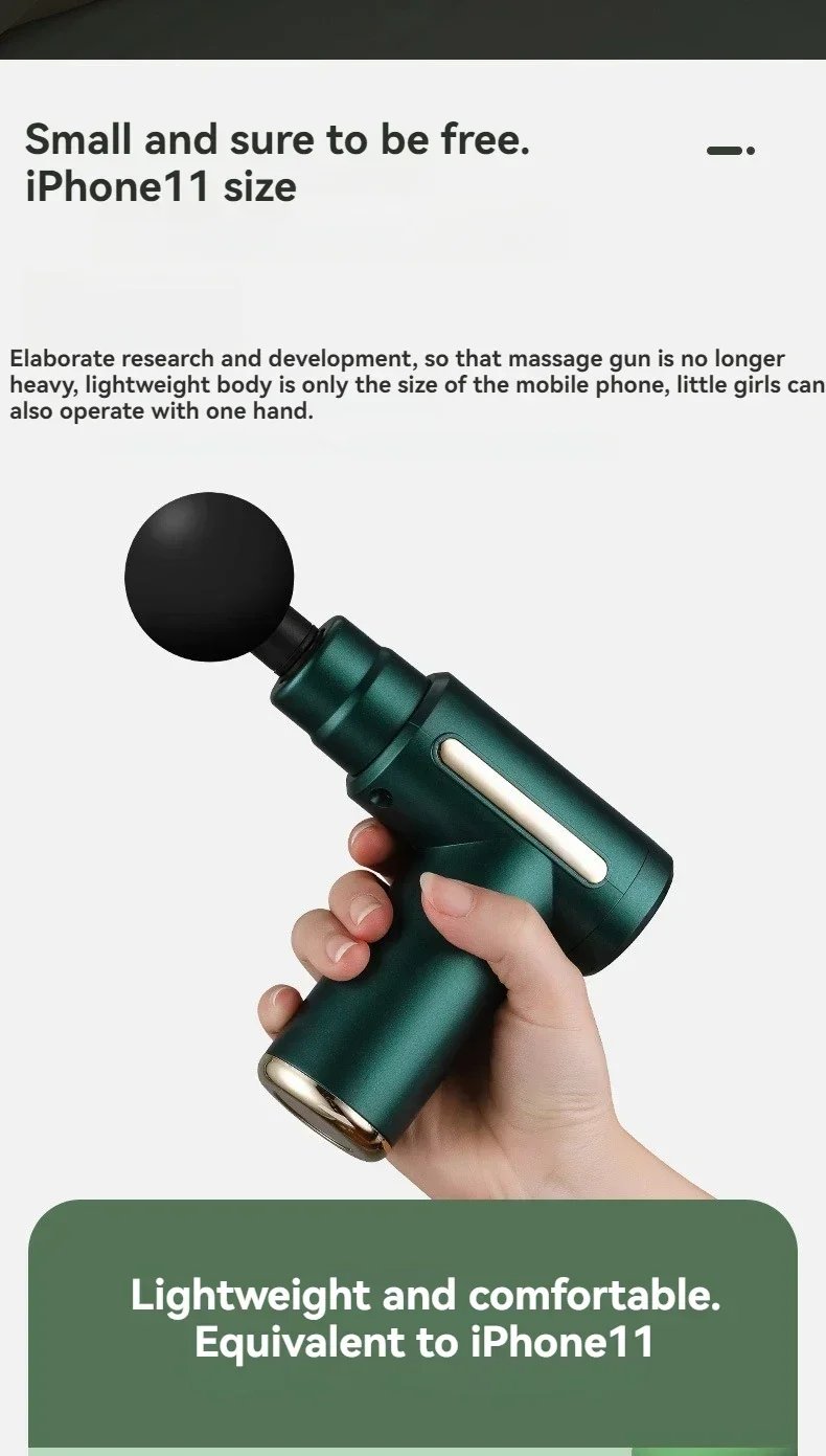 Purchase limit 1 piece USB Mini Massage Gun Fascia Machine Muscle Relaxation Vibrating Gun Rod Massage Fitness Equipment Neck Grab Fascia Gun