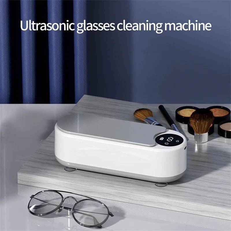 Purchase limit 1 piece Portable Household Cleaning Machine, 450ml Clean Pod Ultrasonic Cleaner, Jewelry Cleaner Machine for Ring, Glasses, Makeup Brush