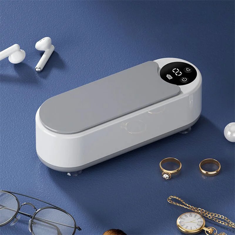 Purchase limit 1 piece Portable Household Cleaning Machine, 450ml Clean Pod Ultrasonic Cleaner, Jewelry Cleaner Machine for Ring, Glasses, Makeup Brush