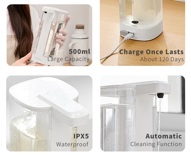Purchase limit 1 piece Automatic Dishwashing Machine Sensor Intelligent Hand Washing Machine Kitchen Hand Sanitizer Soap Dispenser