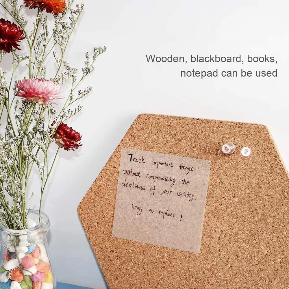 Purchase limit 1 piece 50 Sheets/pad Transparent Sticky Notes Pad Waterproof Self-Adhesive Clear Memo Message Reminder Home Office School Supplies