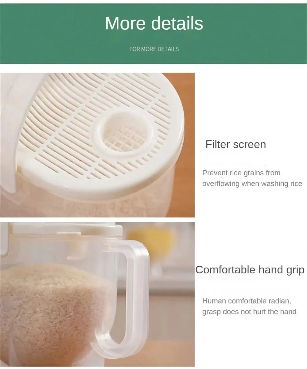 Super Practical Creative Fashion Quick Wash The Washing Rice Device Rice Of Multifunctional Washer Rice Washing Kitchen Tools