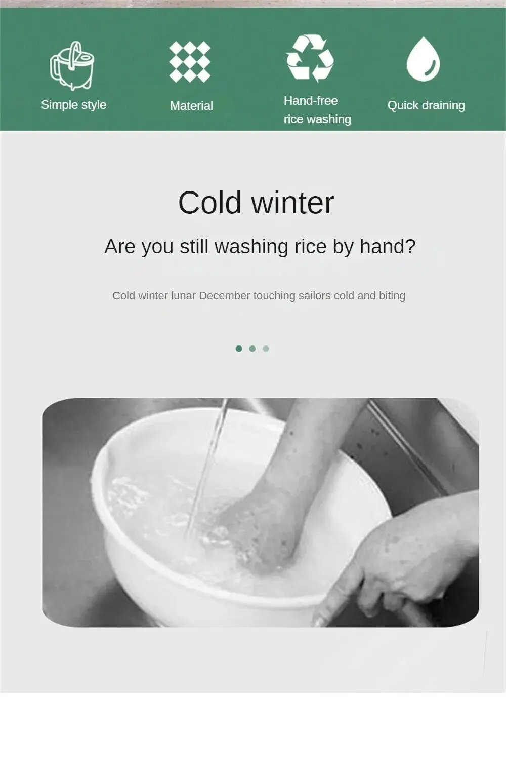 Super Practical Creative Fashion Quick Wash The Washing Rice Device Rice Of Multifunctional Washer Rice Washing Kitchen Tools