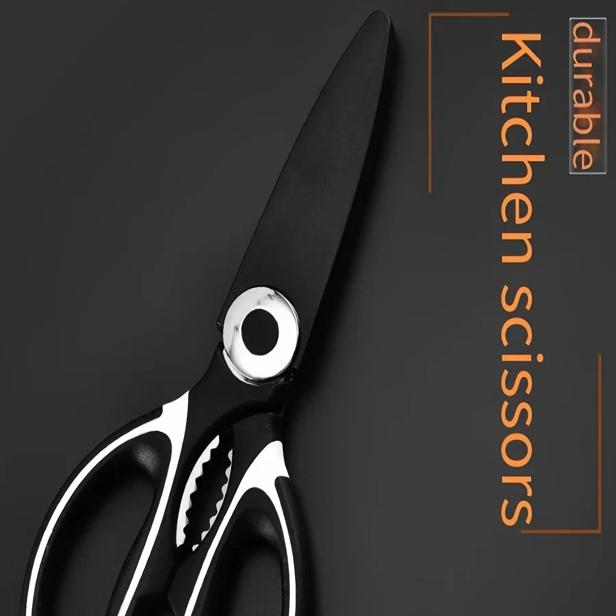 Heavy duty stainless steel kitchen scissors-multifunctional food scissors, pizza and salad