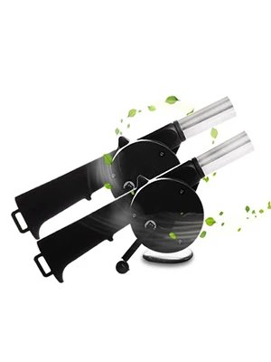 Hand-cranked Air Blower Barbecue Fan Mini Portable BBQ Grill Fire Bellows Picnic Camping Accessories Outdoor Hand Tools