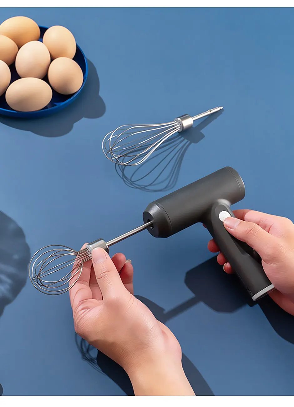 Wireless Electric Food Mixer Automatic Whisk Dough 3 Speeds Egg Beater Baking Dough Cake Cream Mixer Kitchen Tools