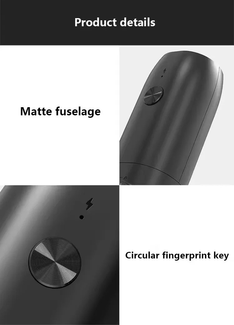 Automatic Pepper Grinder Salt And Pepper Grinder USB Rechargeable Adjustable Coarseness Spice Mill With LED Light Kitchen Tool