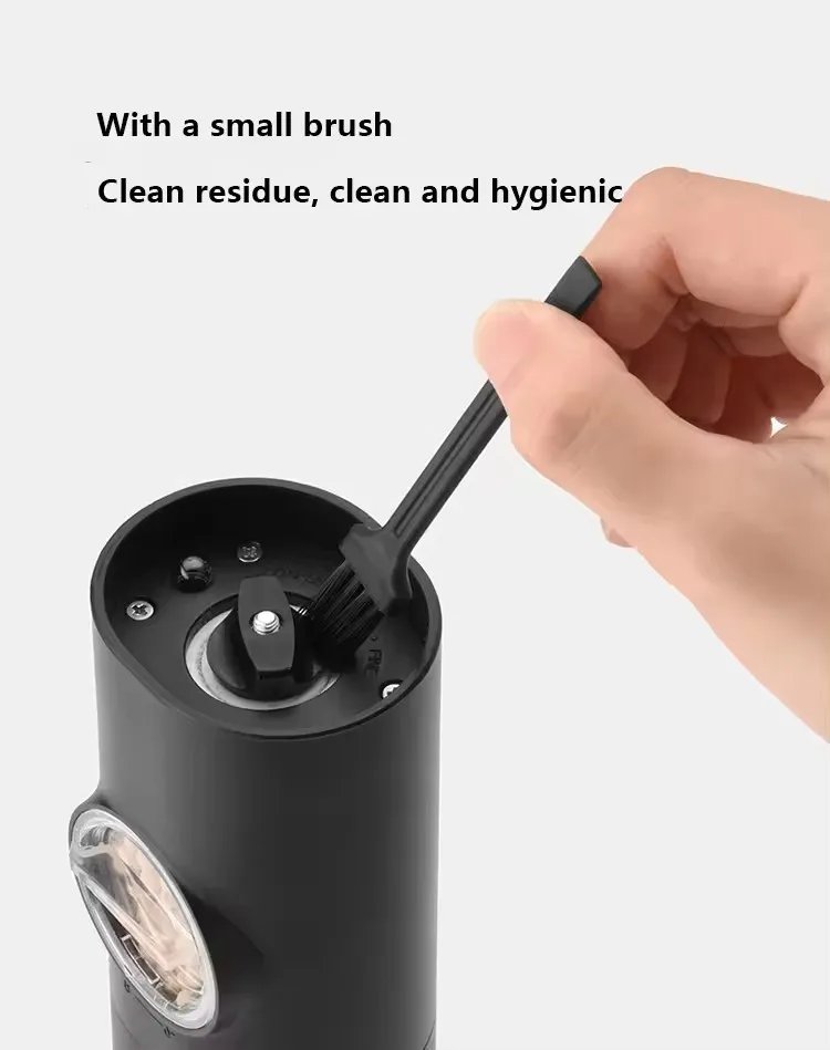 Automatic Pepper Grinder Salt And Pepper Grinder USB Rechargeable Adjustable Coarseness Spice Mill With LED Light Kitchen Tool