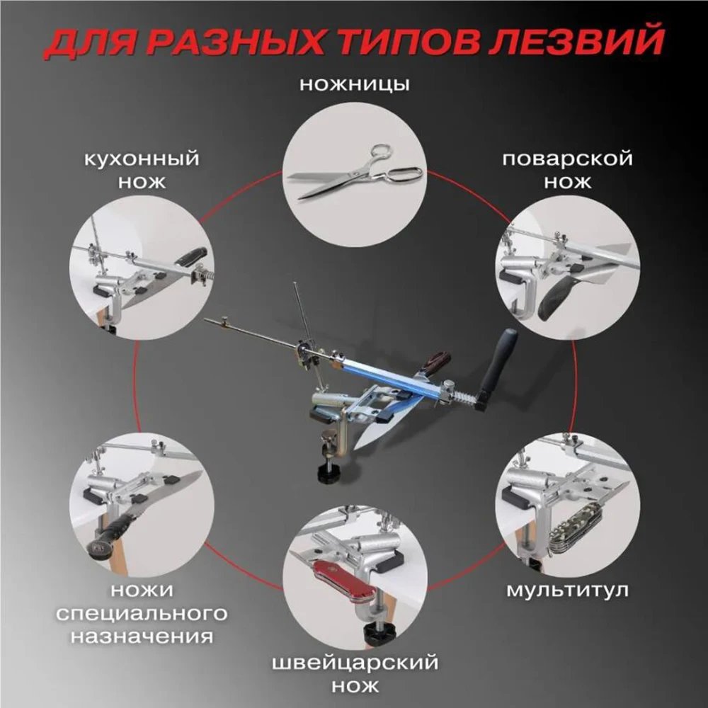 Professional Apex Knife Sharpening Kit Tool, RuiXin Pro Rx009 Sharpener System Set With Sharpening Stone, Chef's Choice