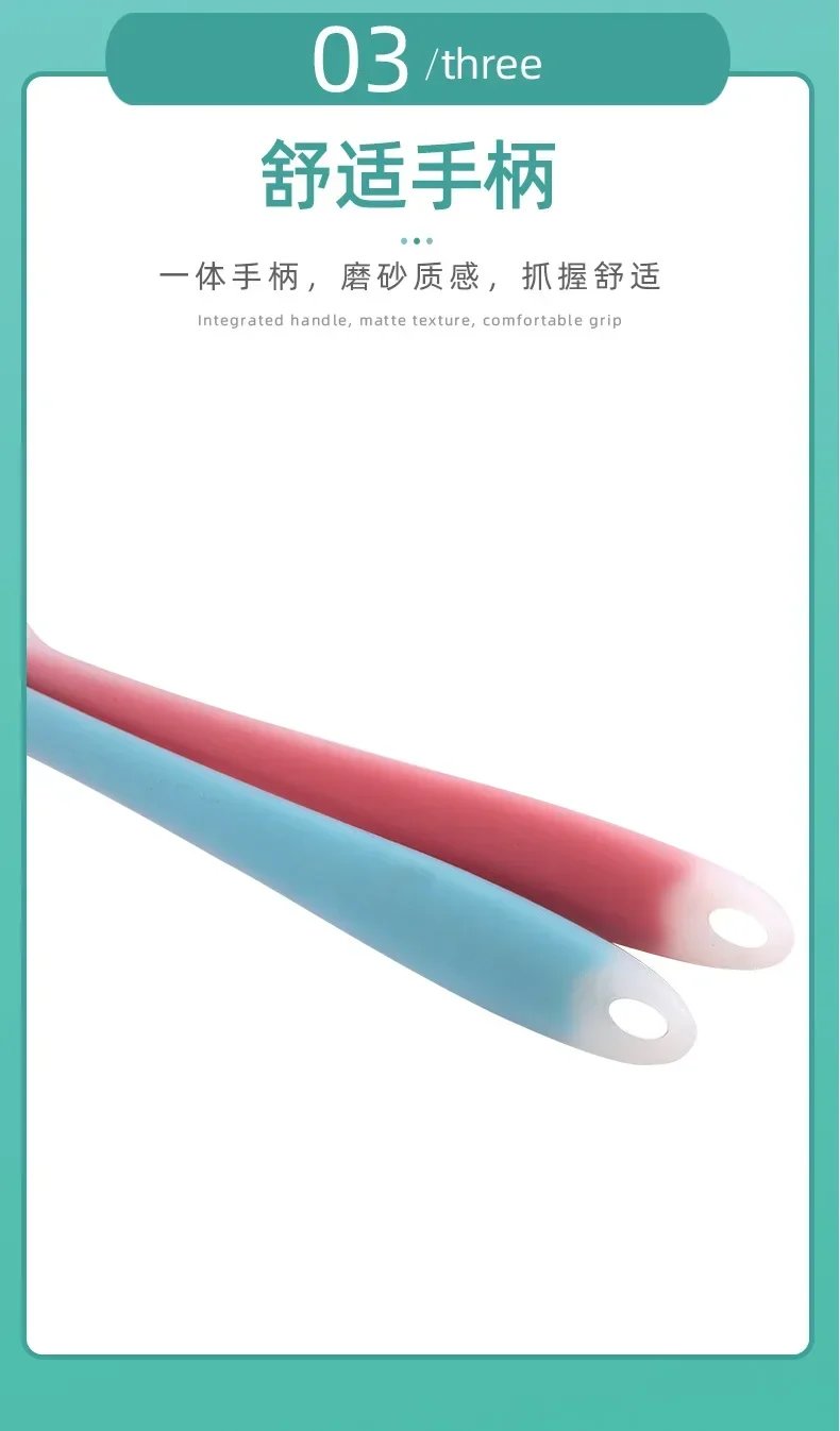 Silicone Cake Scraper Translucent Non-Stick Cake Cream Spatula Kitchen Cooking Pastry Scraper Mold Brush Tool Baking Accessories