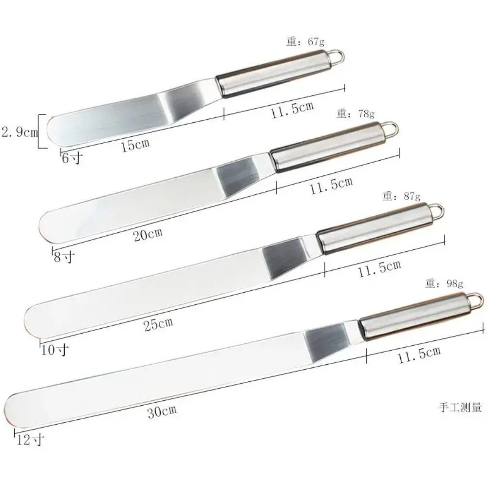 6/8/10/12 Inch Stainless Steel Cream Icing Frosting Spatula for Cake DIY Cake Decorating Tools Utensils Accessories 6/8/10/12 Inch Stainless Steel Cream Icing Frosting Spatula for Cake DIY Cake Decorating Tools Utensils Accessories