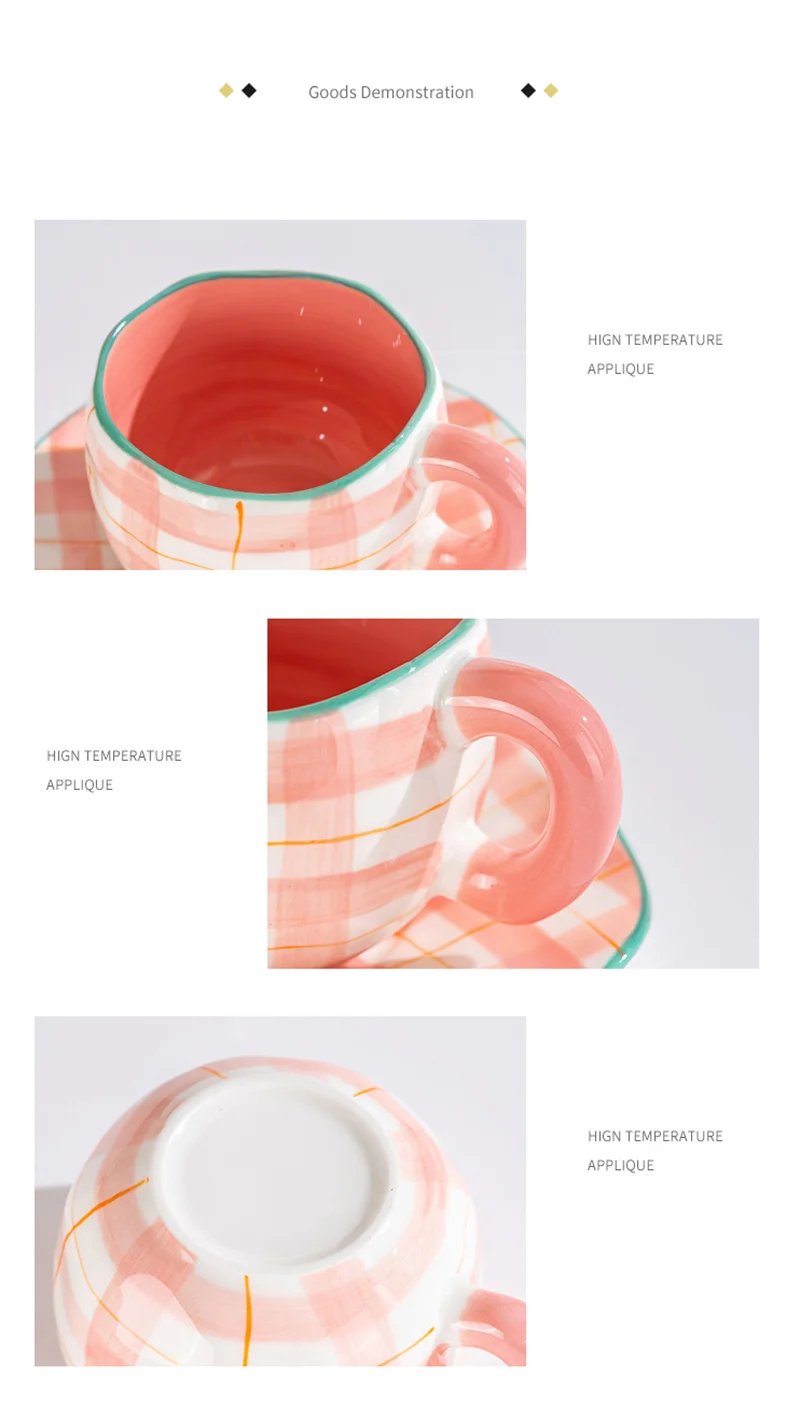 300ML Creative Hand Pinched Irregular Flower Ceramic mug Handmade Coffee Cup Breakfast Milk Afternoon tea cups Korean Style Mugs 300ML Creative Hand Pinched Irregular Flower Ceramic mug Handmade Coffee Cup Breakfast Milk Afternoon tea cups Korean Style Mugs