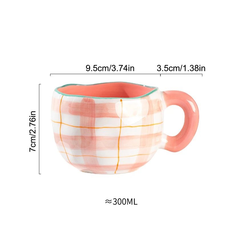 300ML Creative Hand Pinched Irregular Flower Ceramic mug Handmade Coffee Cup Breakfast Milk Afternoon tea cups Korean Style Mugs 300ML Creative Hand Pinched Irregular Flower Ceramic mug Handmade Coffee Cup Breakfast Milk Afternoon tea cups Korean Style Mugs