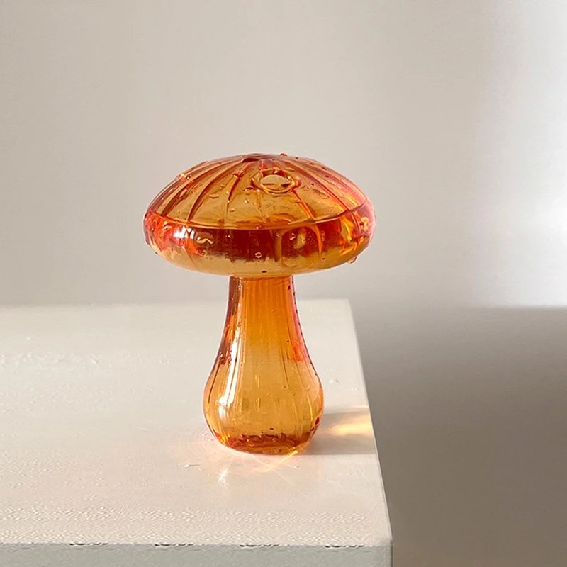 Creative Mushroom Glass Vase Plant Hydroponic Terrarium Art Plant Hydroponic Table Vase Glass Crafts DIY Aromatherapy Bottle