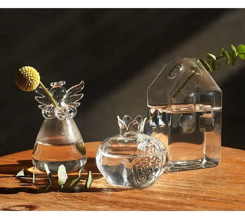 Creative Transparent Angel Hydroponic Vase Home Decor Simple Living Room Study Table Accessories Desk Ornament Glass Flowerpot Creative Transparent Angel Hydroponic Vase Home Decor Simple Living Room Study Table Accessories Desk Ornament Glass Flowerpot