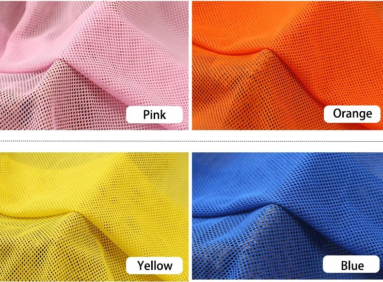 155x45cm 2x2 Low-stretch Mesh Fabric for Sewing Mosquito Net Curtain T-shirt Sportswear Knitted Lining Fabric Cloth Accessories