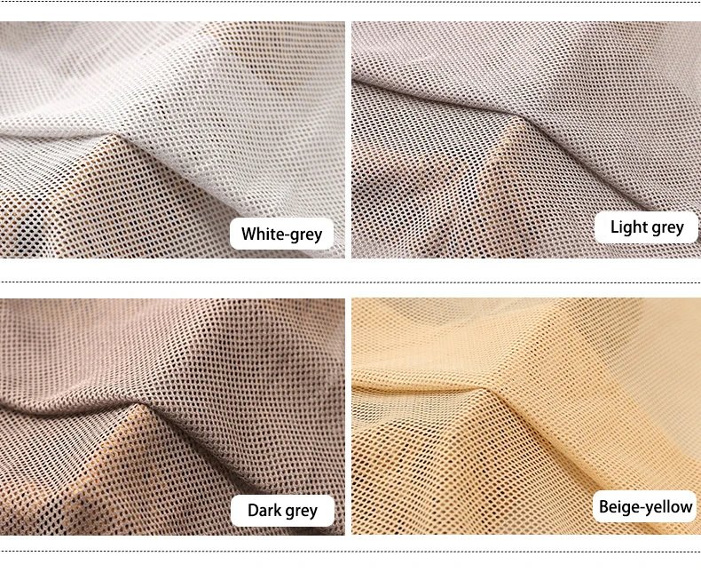 155x45cm 2x2 Low-stretch Mesh Fabric for Sewing Mosquito Net Curtain T-shirt Sportswear Knitted Lining Fabric Cloth Accessories