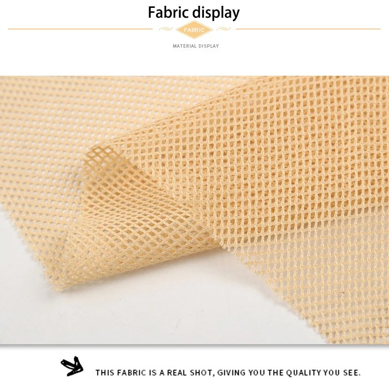 155x45cm 2x2 Low-stretch Mesh Fabric for Sewing Mosquito Net Curtain T-shirt Sportswear Knitted Lining Fabric Cloth Accessories
