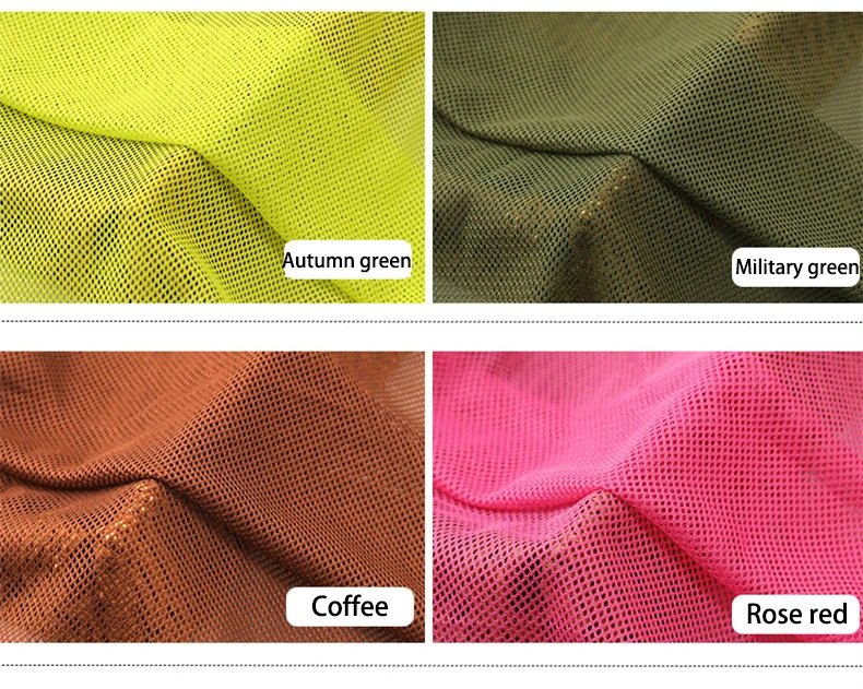 155x45cm 2x2 Low-stretch Mesh Fabric for Sewing Mosquito Net Curtain T-shirt Sportswear Knitted Lining Fabric Cloth Accessories