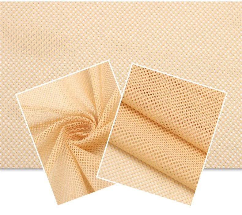 155x45cm 2x2 Low-stretch Mesh Fabric for Sewing Mosquito Net Curtain T-shirt Sportswear Knitted Lining Fabric Cloth Accessories