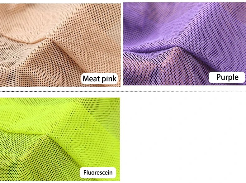 155x45cm 2x2 Low-stretch Mesh Fabric for Sewing Mosquito Net Curtain T-shirt Sportswear Knitted Lining Fabric Cloth Accessories