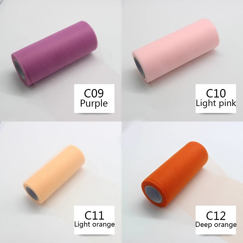 25 yards 15cm Tulle Roll Fabric Spool Tutu Wedding Decoration Baby Shower Organza Laser DIY Crafts Birthday Party Supplies