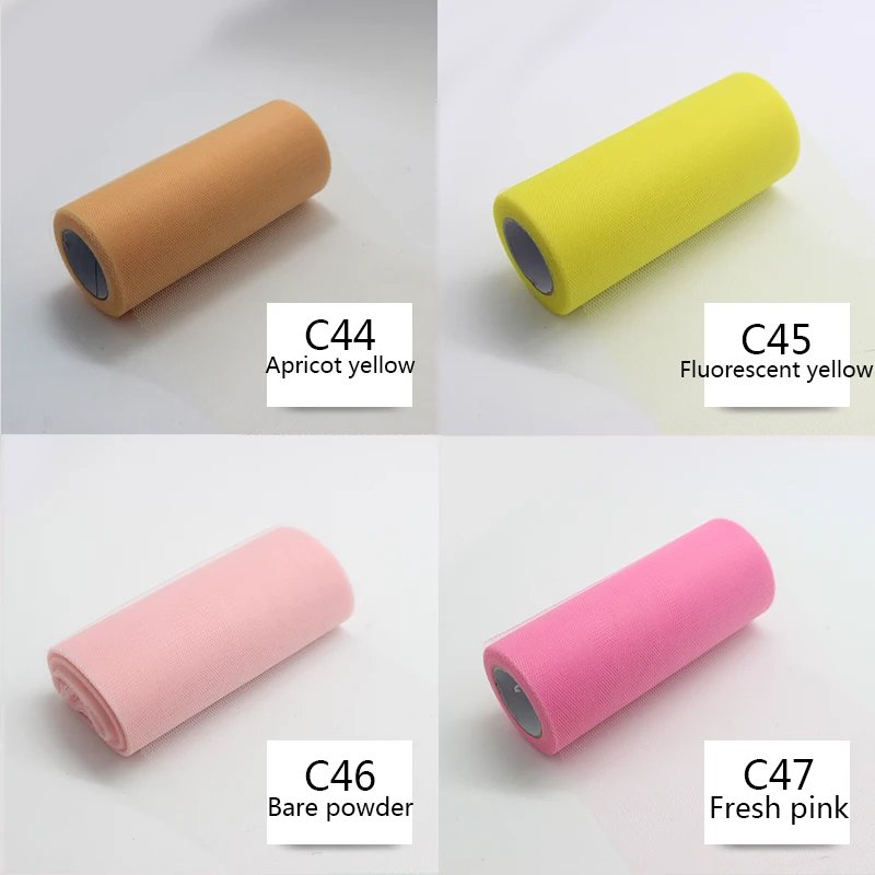25 yards 15cm Tulle Roll Fabric Spool Tutu Wedding Decoration Baby Shower Organza Laser DIY Crafts Birthday Party Supplies
