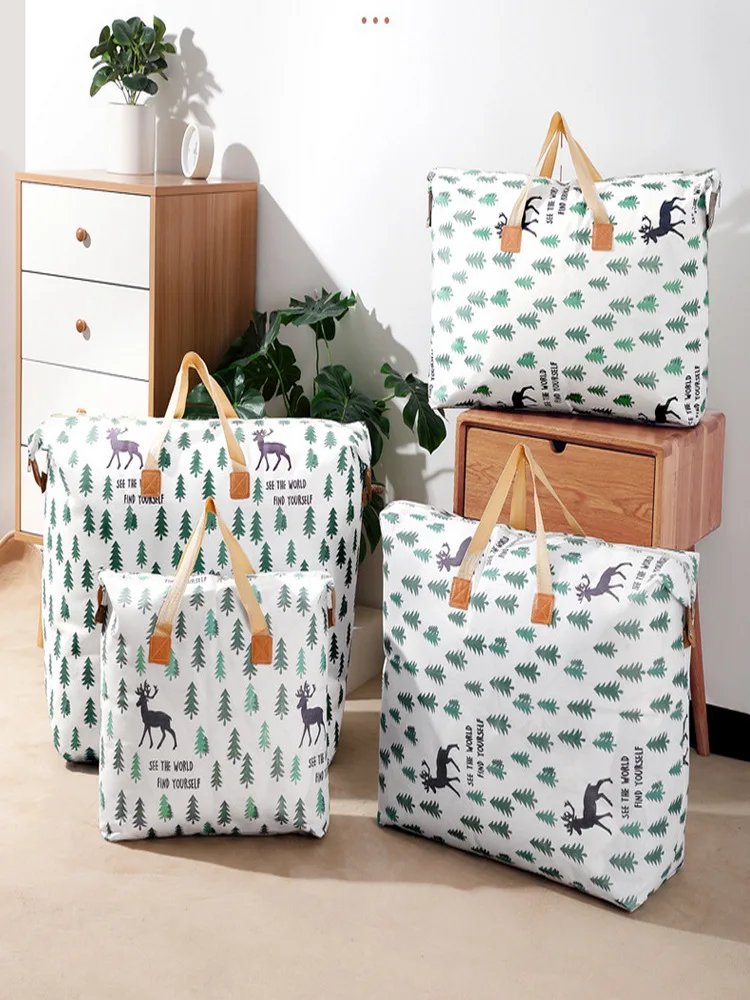 Elk Large Capacity Luggage Bag Clothing and Quilt Portable Waterproof and Moisture-Proof Storage Packing Bag