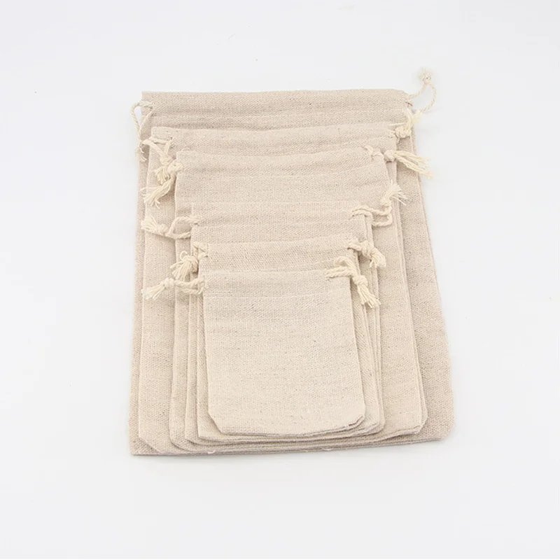 5/10 Pcs/Lot Wedding Linen Drawstring Bags Christmas Party Gift Package Small Cotton Pouches Home Kitchen Organize Sacks 15x20cm 5/10 Pcs/Lot Wedding Linen Drawstring Bags Christmas Party Gift Package Small Cotton Pouches Home Kitchen Organize Sacks 15x20cm