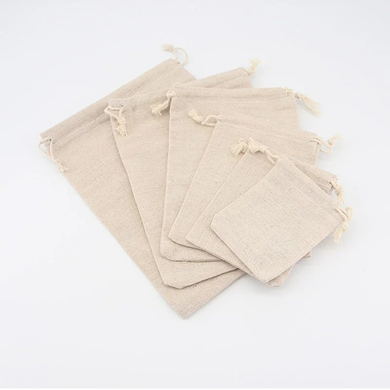 5/10 Pcs/Lot Wedding Linen Drawstring Bags Christmas Party Gift Package Small Cotton Pouches Home Kitchen Organize Sacks 15x20cm 5/10 Pcs/Lot Wedding Linen Drawstring Bags Christmas Party Gift Package Small Cotton Pouches Home Kitchen Organize Sacks 15x20cm