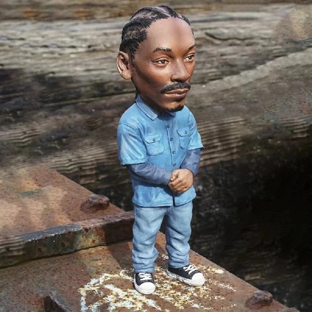 1 Pcs Hip Hop Legend Commemorative Resin Ornaments Memorial Resin Statue Crafts Characters Sculpture Home Garden Decoration