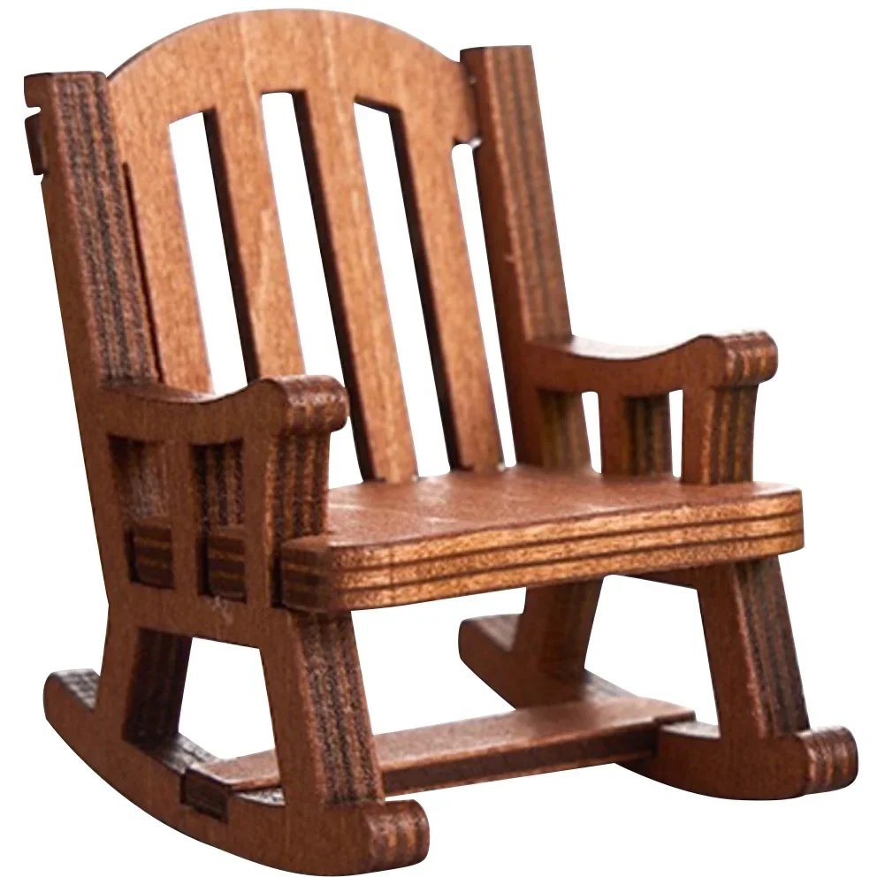 Cute Healing Small Decoration Cute Mini Frog Resin Figurine Rocking Chair Design with Book Coffee Home Bedroom Office Decoration