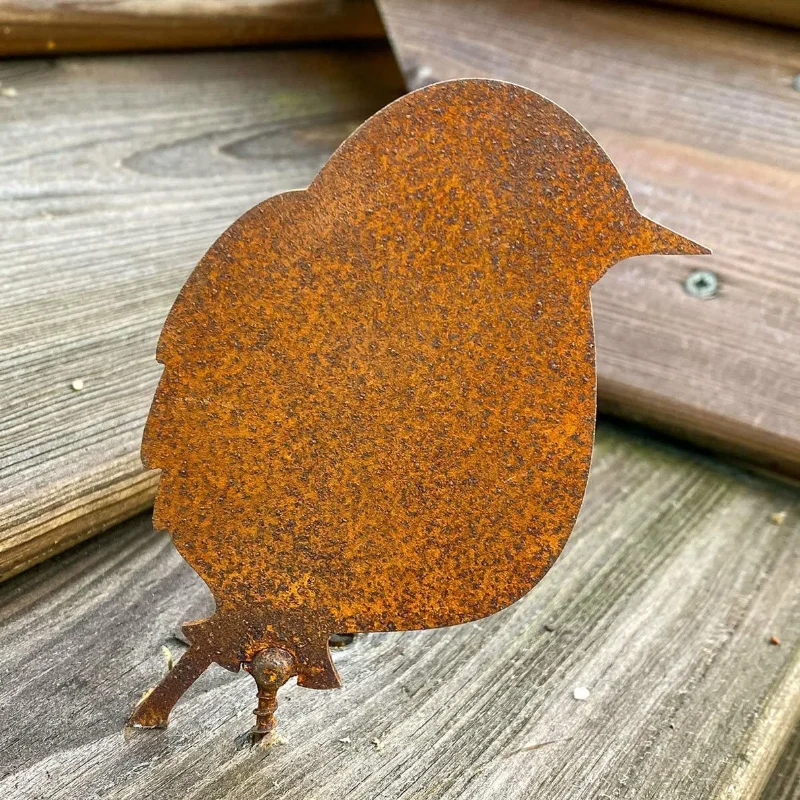 4 Pcs/set Rusty Metal Bird Ornament Iron Crafts Birds Shaped Art Silhouette Sculpture Home Decor Outdoor Garden Fence Decoration 4 Pcs/set Rusty Metal Bird Ornament Iron Crafts Birds Shaped Art Silhouette Sculpture Home Decor Outdoor Garden Fence Decoration