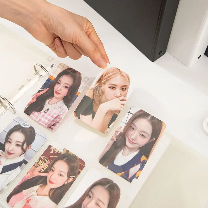 4-15 Grids Binder Photocards Photo Album Inner Page Photocard Binder Photo Sleeve Kpop Photo Binder Background Paper 포토카드 바인더