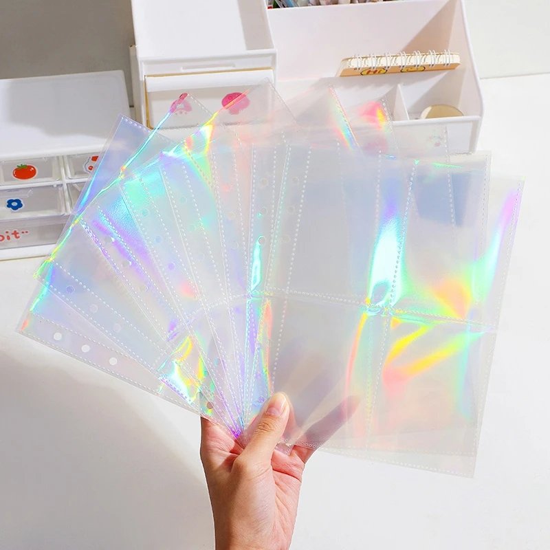 10pcs A5 Photo Card Binder Inner Pages Photo Album Sheets Kpop Photocard Holder Binder Inlay Idol Card Collect Book 포카 바인더