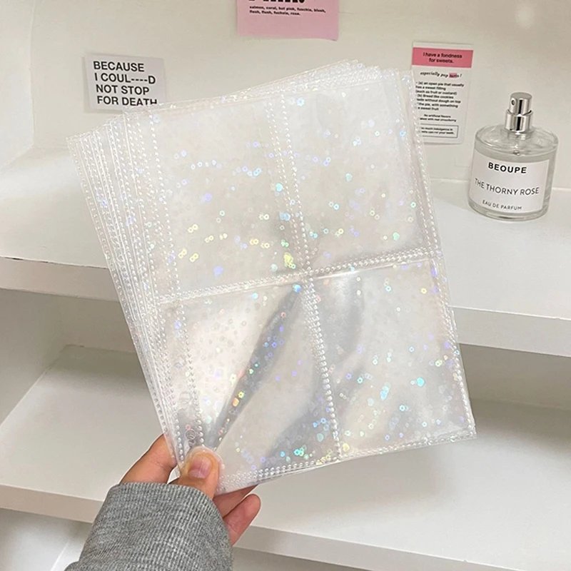 10pcs A5 Photo Card Binder Inner Pages Photo Album Sheets Kpop Photocard Holder Binder Inlay Idol Card Collect Book 포카 바인더